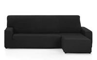 Martina Home Túnez chaise longue-overtrek kort hoekdeel rechts, zwart