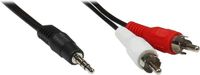 Wentronic Alcasa AS-352C 2.5m 3.5mm 2 x RCA Zwart audio kabel