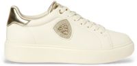 Blauer Leren sneakers Venus wit, goud