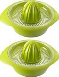 Westmark 2 citruspersen met sapreservoir, diameter: 18,7 cm, inhoud: 350 ml, kunststof, Limetta, appelgroen, 309122EA