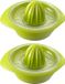 Westmark 2 citruspersen met sapreservoir, diameter: 18,7 cm, inhoud: 350 ml, kunststof, Limetta, appelgroen, 309122EA