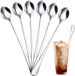 Unyqoos® set de 6 cuillères longues en acier inoxydable, 19,7 cm