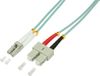 LogiLink 0.5m, LC - SC InfiniBand en Glasvezelkabel 0,5 m Blauw