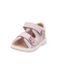 Superfit Sandales Polly pour garçon et fille, gris clair/rose 2500, 20 EU