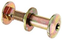 Alberts 338312 Platkopschroef | Multi-Fix, met hulsmoer | elektrolytisch geel verzinkt | M8 x 30 mm | set van 2