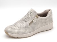 Jana Dames Instapper - 24765-499 Beige Metallic - Wijdte H - Maat 38