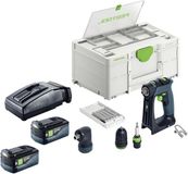 Festool CXS 18-basisset accuboormachine 18 V 40 Nm borstelloos + 2x accu 5,0 Ah + oplader + Systainer