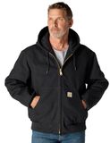 Carhartt Firm Duck Insulated Flannel-Lined Active Textiel jas - Zwart - Maat S