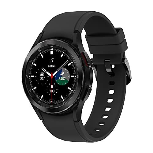 Samsung Galaxy Watch4 Classic Smartwatch, draaibare lunette, gezondheidscontrole, sporttracker, LTE, 42 mm, zwart (versie ES)