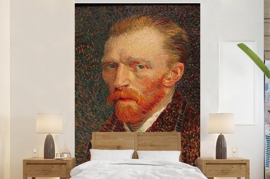 Nr1Wallpaper Behang - Fotobehang Zelfportret - Vincent van Gogh - Breedte 145 cm x hoogte 220 cm