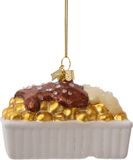 Vondels boule de Noël - Patatje guerre 6cm en verre, couleur multicolore 1 pièce