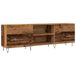 Meuble TV 150x30x50 cm bois travaillé couleur bois vieilli