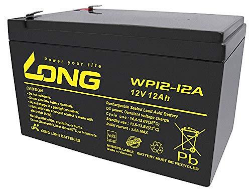 WSB Battery Loodaccu WP12-12A 12V 12Ah lood-zuur, compatibel LC-RA1212PG, LC-RA1212PG1, Exide Powerfit S312/12S, NP12-12, FG21202, NP12-12-WT, MP12-12B, 6-FM-12, 6-DZ M-12