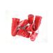 WONDAY Zak met 12 vingers, rubber, egels, nr. 0, diameter 15 mm, rood