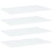 VidaXL Wandschappen 4 st 100x20x1,5 cm bewerkt hout wit