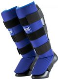 Super Pro Combat Gear Scheenbeschermer Savior Blauw/Wit Medium