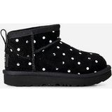 UGG® Classic Ultra Mini Shiny Dots Boot in Black, Maat 22, Wol