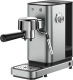 WMF Lono Silk Espressomachine zeefdrager 1350 Watt, zeefdragermachine, 2 inzetstukken, voor 1-2 kopjes espresso, 15 bar, Crema Assist, melkopschuimmondstuk, anti-vingerafdrukeffect, roestvrij staal