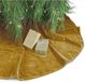 Unique Living Kerstboomrok - velvet goud - D120 cm - polyester