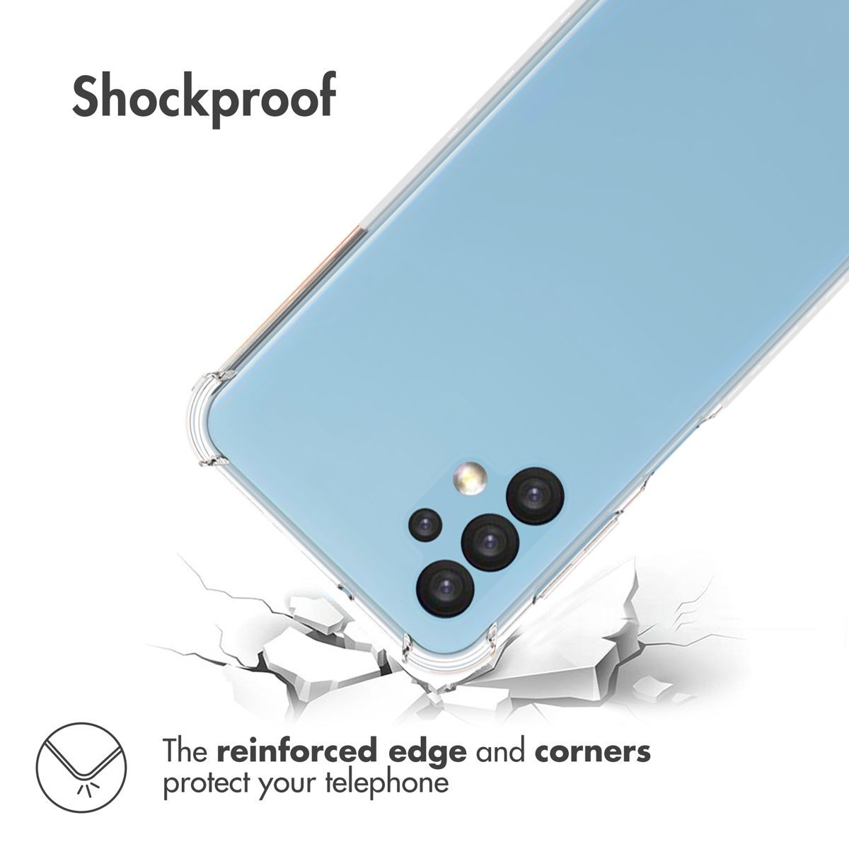 iMoshion Shockproof Case - Samsung Galaxy A13 (4G) - Transparent