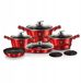 Berlinger Haus Set de casseroles 11 pièces - Rouge métallique