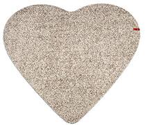 KEILBACH amore.warmgrey voetmat, polyamidevezels met PVC-rug, warmgrijs, afmetingen 78 cm x 78 cm, hoogte 0,9 cm