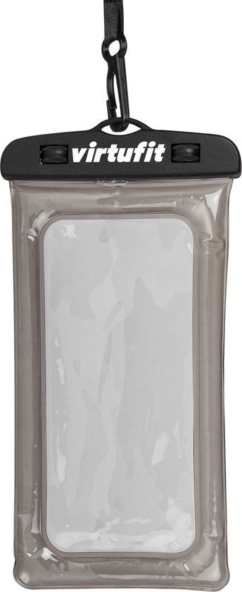 VirtuFit Waterdichte Telefoonhoes - Grijs/Zwart