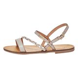 Les M.belarbi Leren sandalen Batresse Crème Dames Maat 40