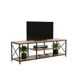 TAISSU - TV-meubel - 140 cm - Zwart-Eiken - 140x40x46,5 cm - Mod. BILLUND
