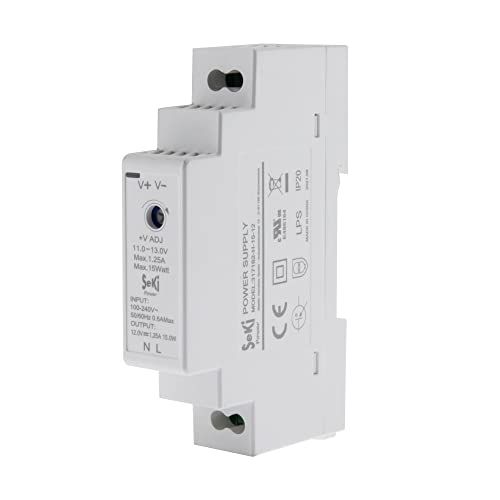 Seki DIN-rail voeding H-15-12 - 12V - 1,25A - 15W