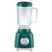 Kooper Elektrische mixer groen en ivoor, glazen schaal 1,5 l, messen van roestvrij staal, 2 snelheden 500 W