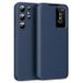 Samsung Étui à rabat Smart Clear View avec fente pour carte pour Galaxy S24 Ultra - Saphir