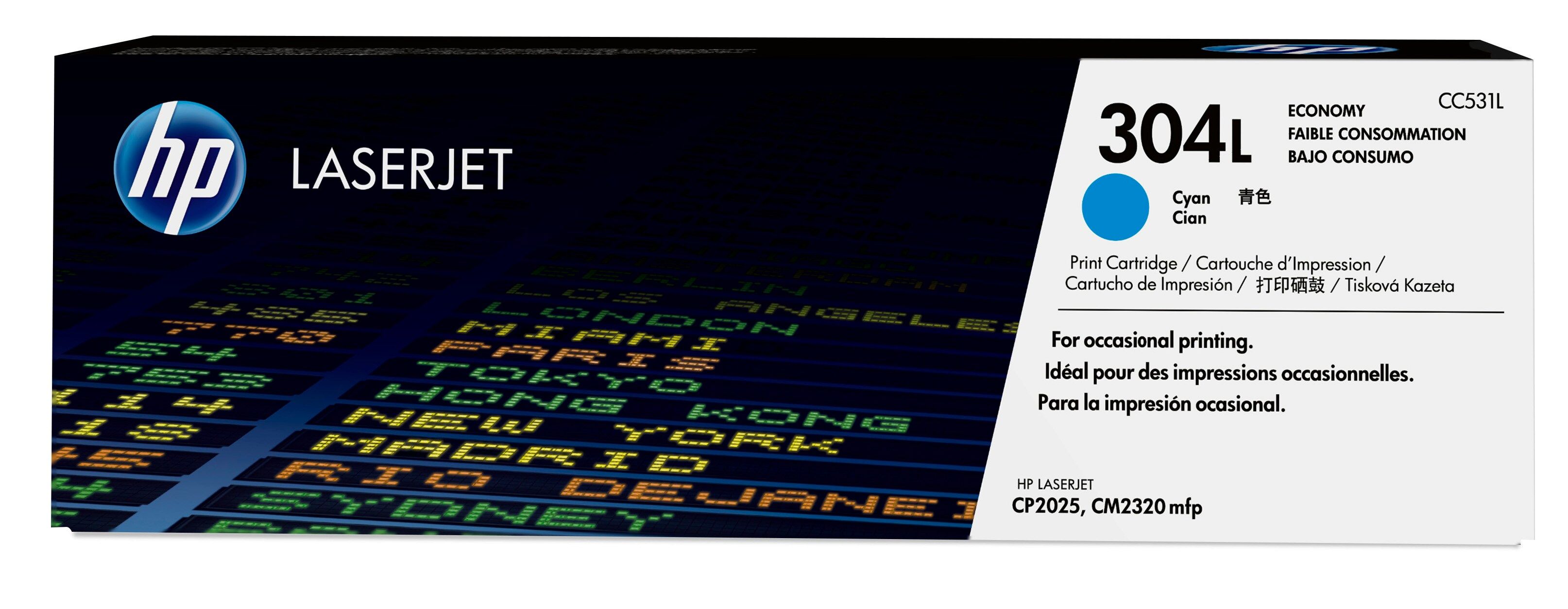 HP 304L Economy Cyan Original LaserJet Toner Cartridge