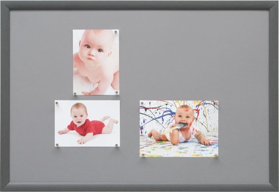 Deknudt Frames Magneetbord grijs schilderok S54SF7 fotomaat 40x60 cm