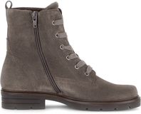 Gabor - Dames - Enkellaarsjes - TAUPE - Suède - Ritssluiting/Veters - Blokhak