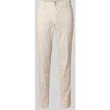 Brax Fabio In Modern Fit Broek met platte voorkant zand, Effen