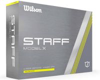 Wilson Staff Model X Golfballen 2024 - Geel - 12 Stuks