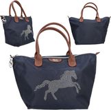 Depesche Miss Melody LUXURY HORSE Shopper Blauw