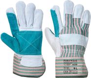 Portwest Dubbele Palm Rigger Handschoen - Grijs - XXXL