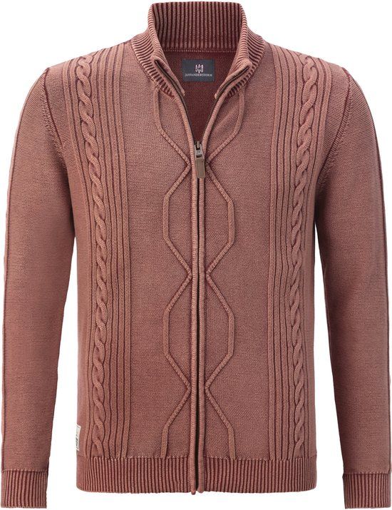 Jan Vanderstorm heren Vest - 60/62 - rood - Plus Size