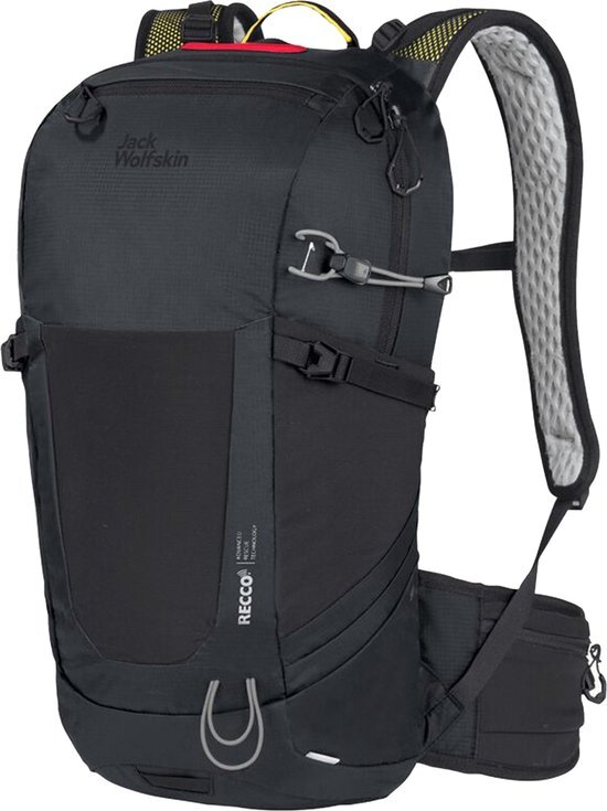 Jack Wolfskin Wolftrail 22 Recco Backpack, zwart