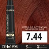Femmas Haarverf - Medium Blond Koper Intensief (7.44) - 100ml