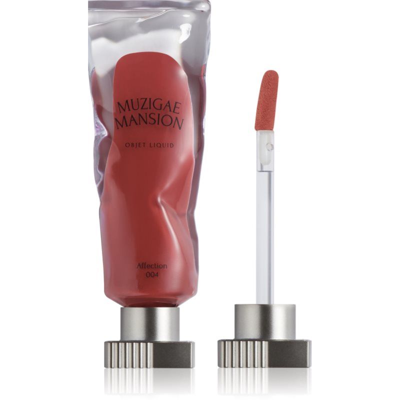 Muzigae Mansion Objet Lip Stain Unique Paint Tube Design Velvet Matte Tint Long-Lasting (004 Genegenheid)