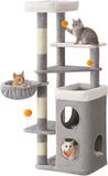 Feandrea Kattenkrabpaal, 152 cm hoog, duifgrijs