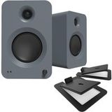 Kanto Audio Kanto REN Powered Speakers with S6 Tilted Stands Matte Grey