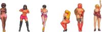 NOCH Lichte dames, staande en bewegende vrouwenfiguren, 1:160 N van kunststof voor modelbouw en diorama's