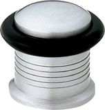 AMIG Deurstopper/deurbuffer - 1x - D22mm - inclusief schroeven - mat rvs