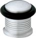 AMIG Deurstopper/deurbuffer - 1x - D22mm - inclusief schroeven - mat rvs