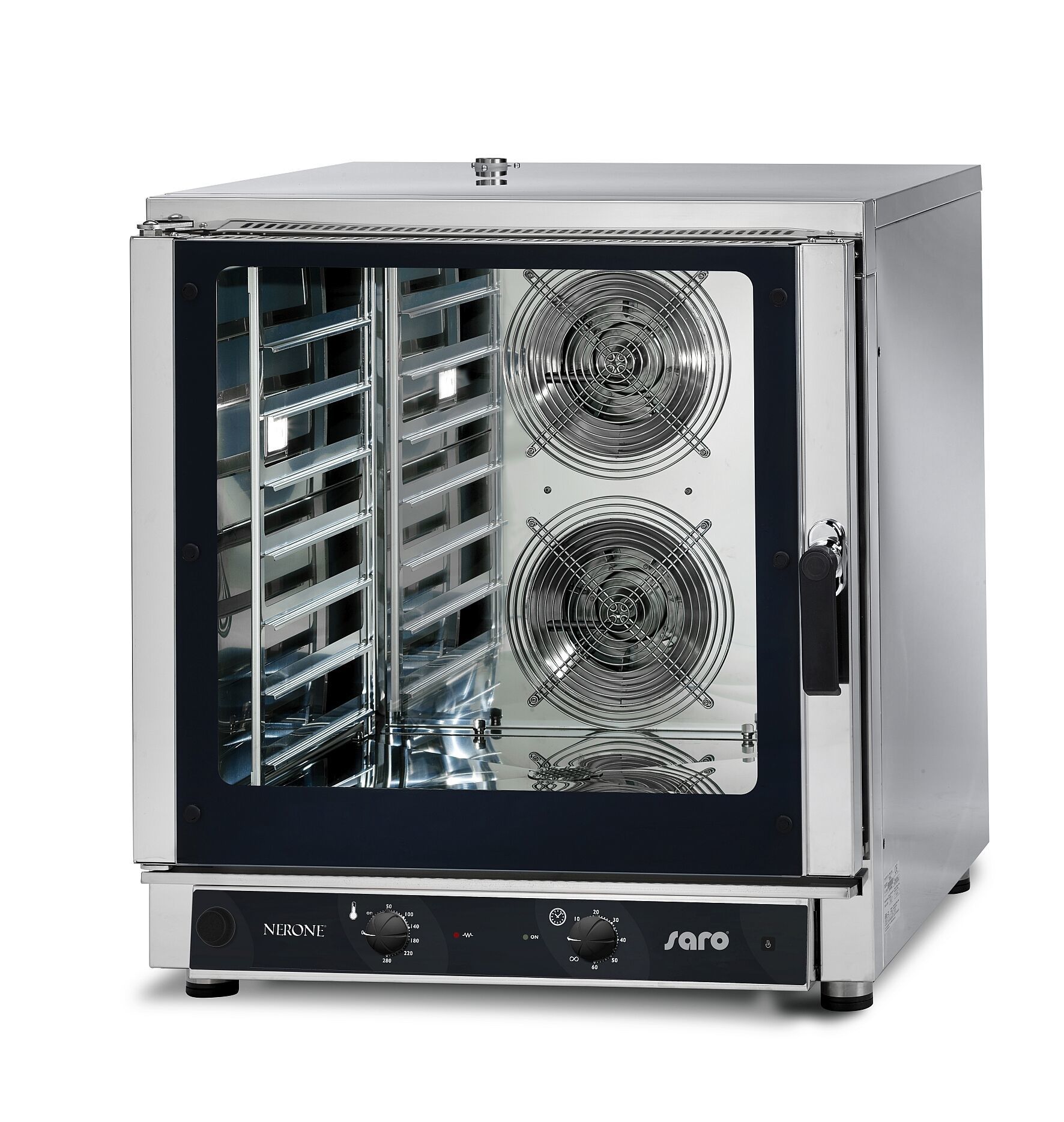 SARO EKO GN Heteluchtoven - RVS/Zwart - 4 inschuifhoogtes - 30L