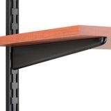 Knape & Vogt John Sterling Dual Trak verstelbare houten plankbeugel, 11-inch, zwart